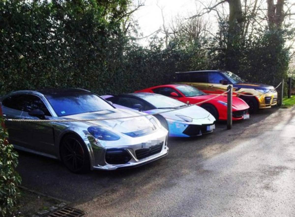 La colección de autos de Pierre-Emerick Aubameyang valorada en 26,600,000 millones de lempiras