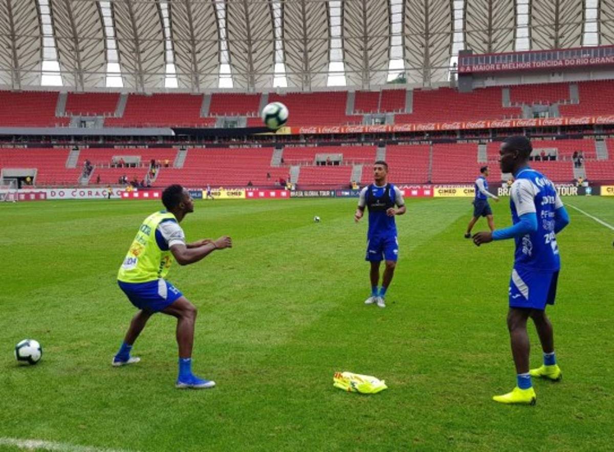 FOTOS: El entreno de Honduras en el Beira-Río previo al juego ante Brasil