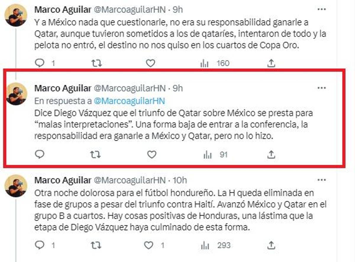 Las respuestas a Diego Vázquez tras dejar en duda el triunfo de Qatar ante México: “Excusas mediocres para justificar el fracaso”