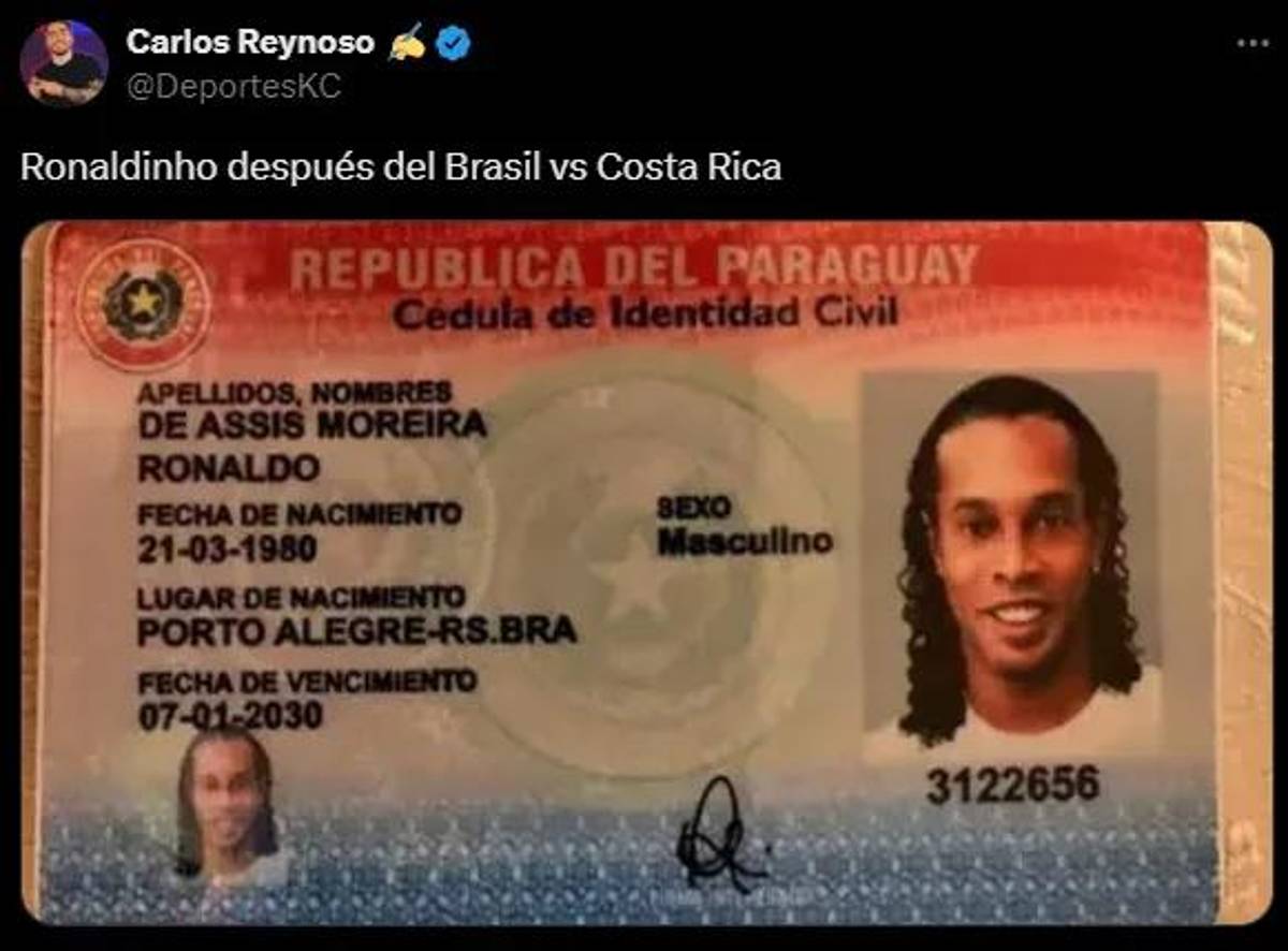Ronaldinho protagonista y Vinicius víctima: los memes que dejó el amargo empate Brasil-Costa Rica en Copa América