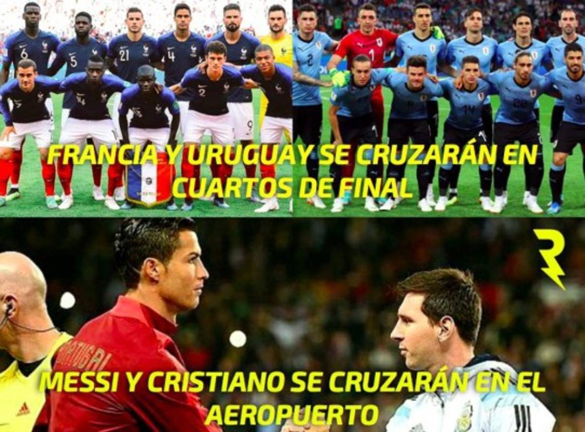 ¡Siguen los memes! Cristiano y Messi son atacados tras eliminación de Portugal y Argentina