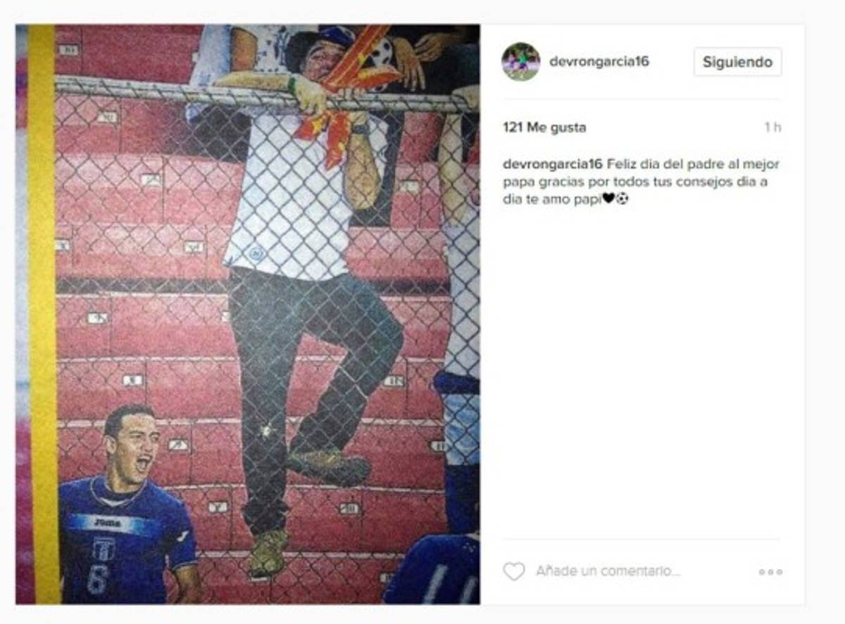 Mensajes de jugadores hondureños en el día del padre