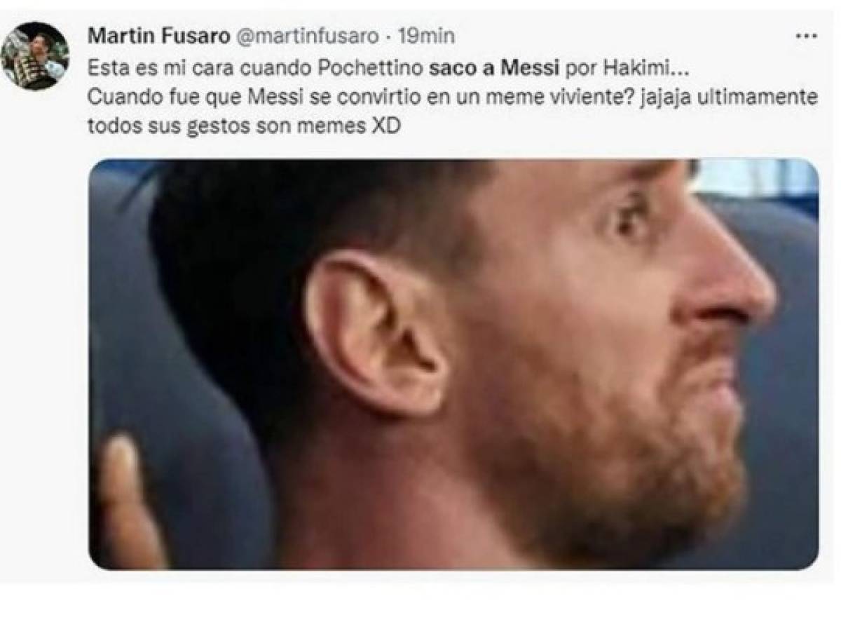 Pochettino armó la polémica en el PSG por sacar a Messi del partido y estallaron los memes