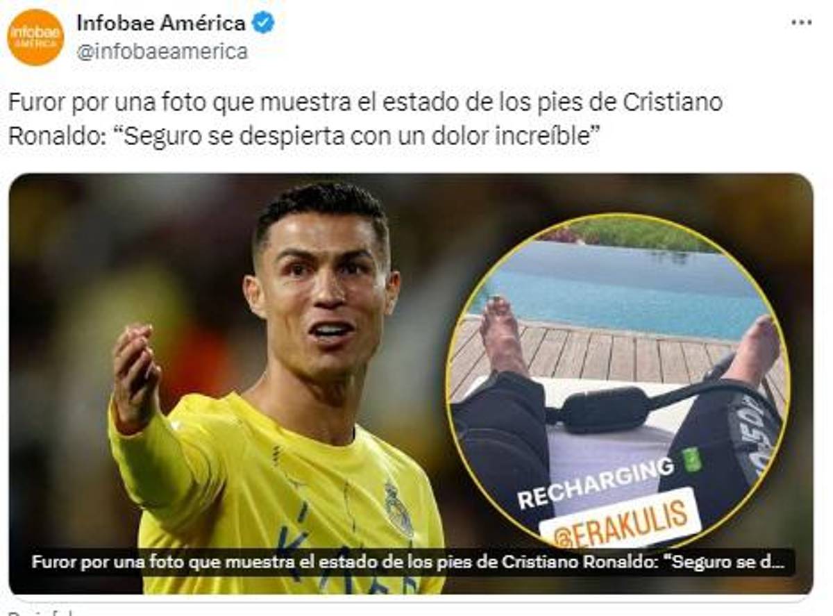 Cristiano Ronaldo muestra sus pies, lo comparan con LeBron James y todos hablan de lo mismo: “Nunca han visto...”