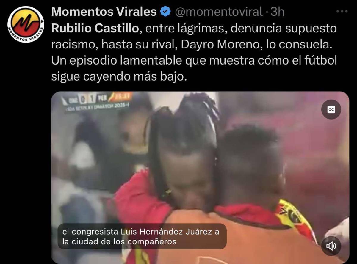 “Una vergüenza” “que asco” “penoso”: así reacciona la prensa de Colombia sobre el caso de racismo que sufrió Rubilio Castillo