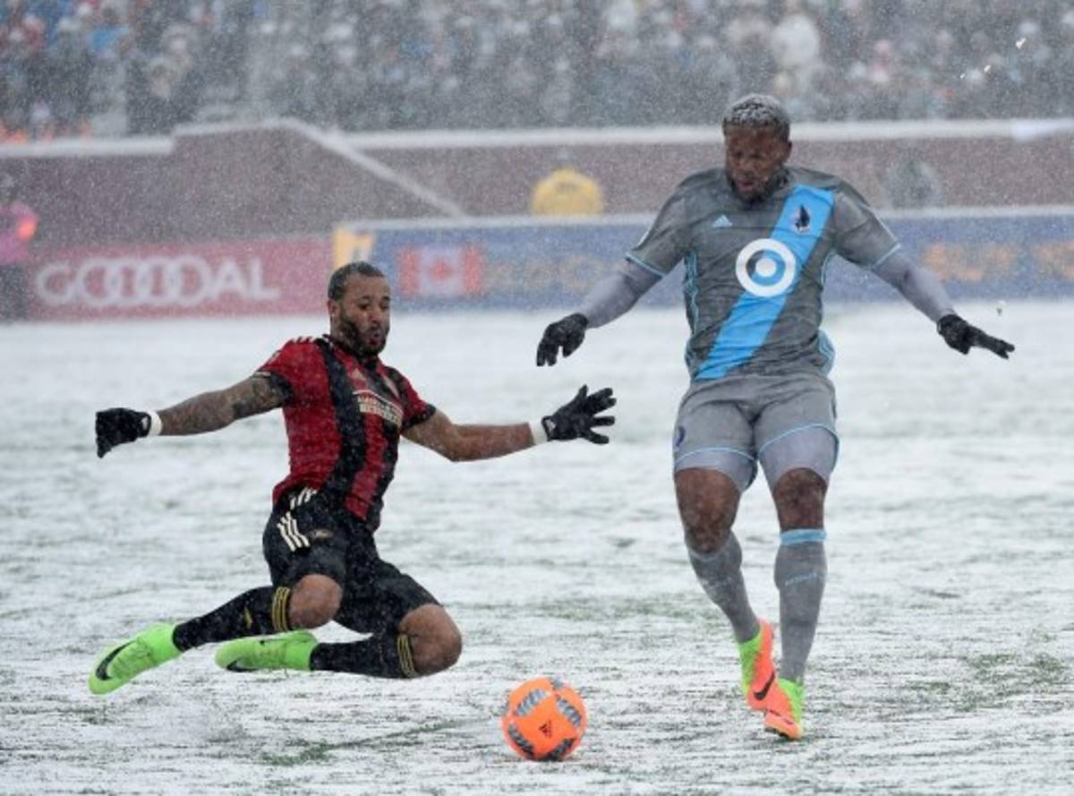 Las fotografías más sorprendentes del Atlanta-Minnesota bajo la nieve en la MLS