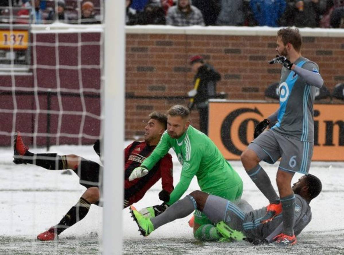 Las fotografías más sorprendentes del Atlanta-Minnesota bajo la nieve en la MLS