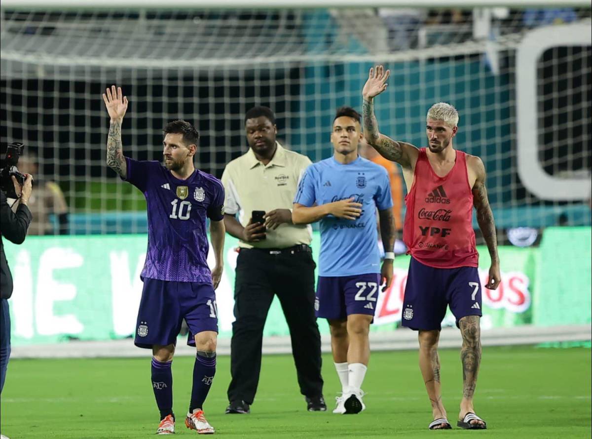 ¿Qué hizo Messi con la camiseta de la ‘H’? 15 cosas que pasaron en el amistoso Argentina - Honduras en Miami