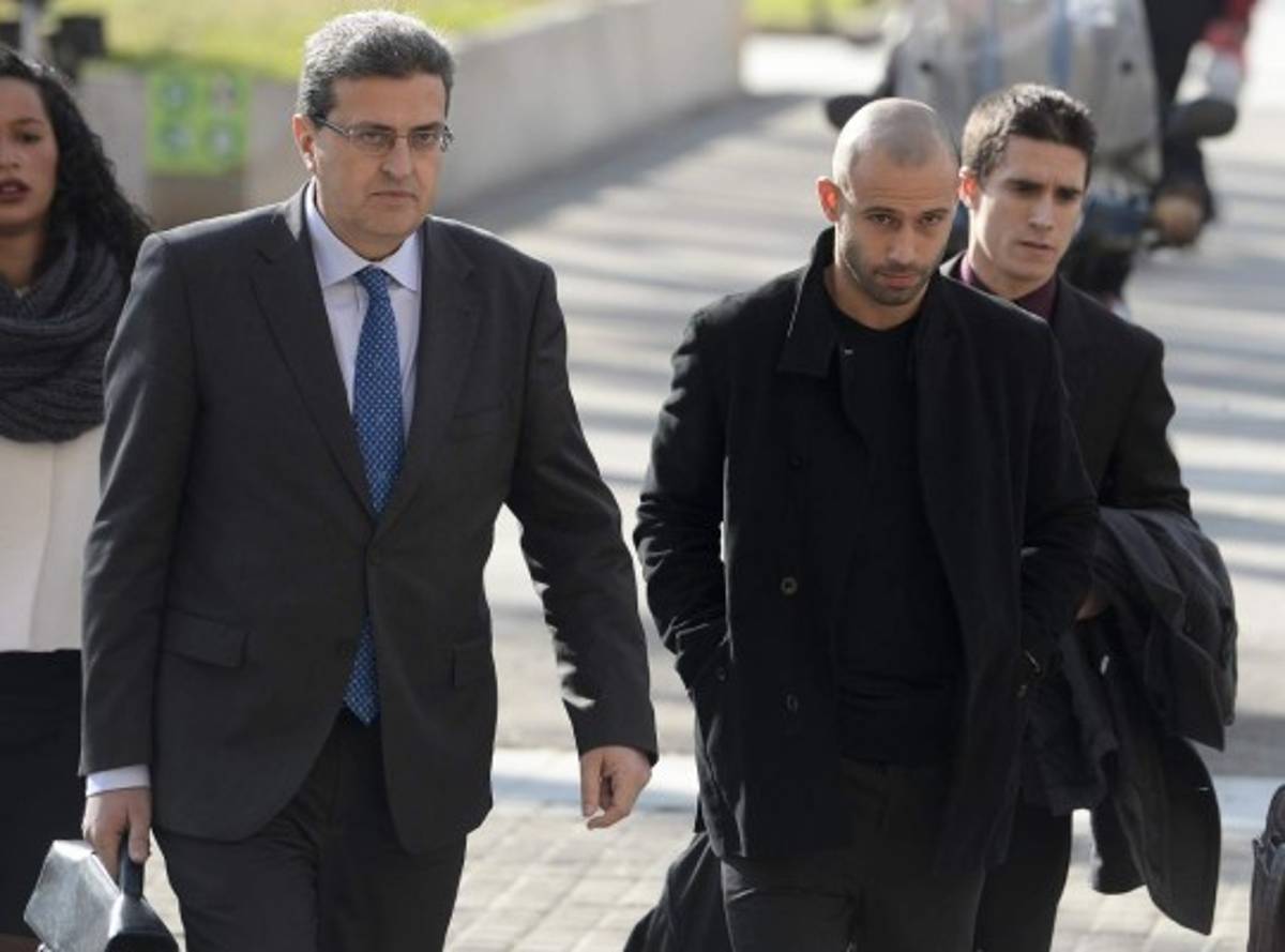 Momentos en que Mascherano se enfrentó a la justicia en Barcelona