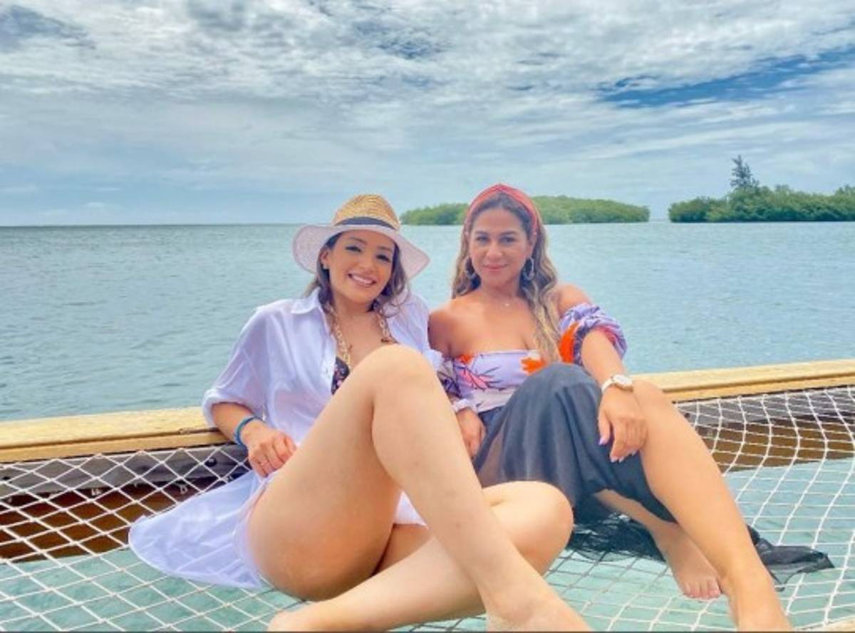 Virginia, la preciosa esposa de Emilio Izaguirre y sus vacaciones en las Islas de la Bahía