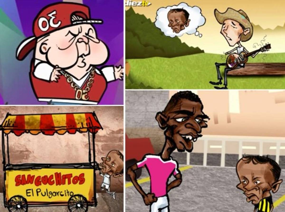 DIEZ CÓMICS: Polache y Ferrari le cantan al 'Pulgarcito' Portillo