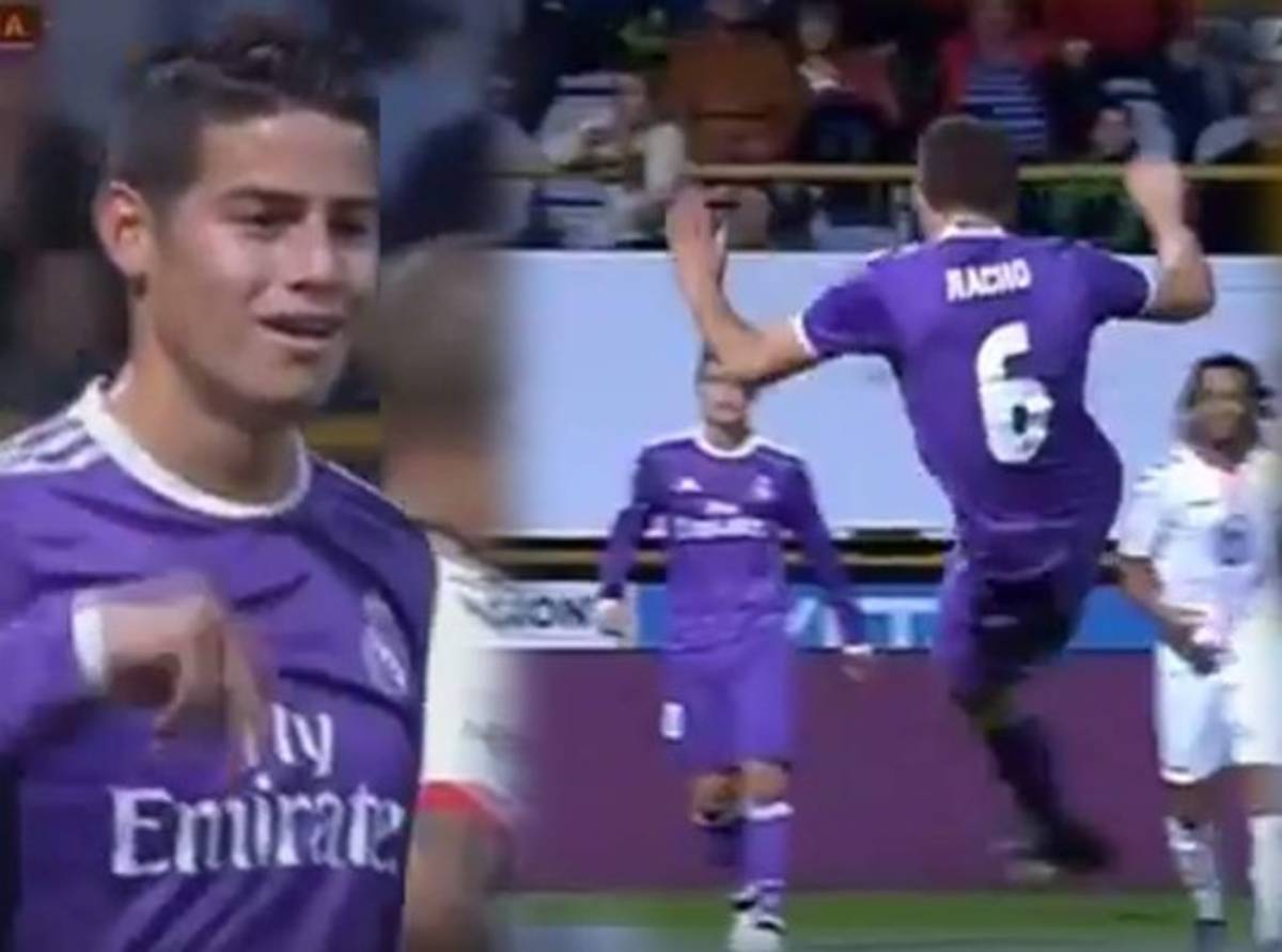 ¡Espectacular! Nacho anota golazo en Copa del Rey y James queda alucinado