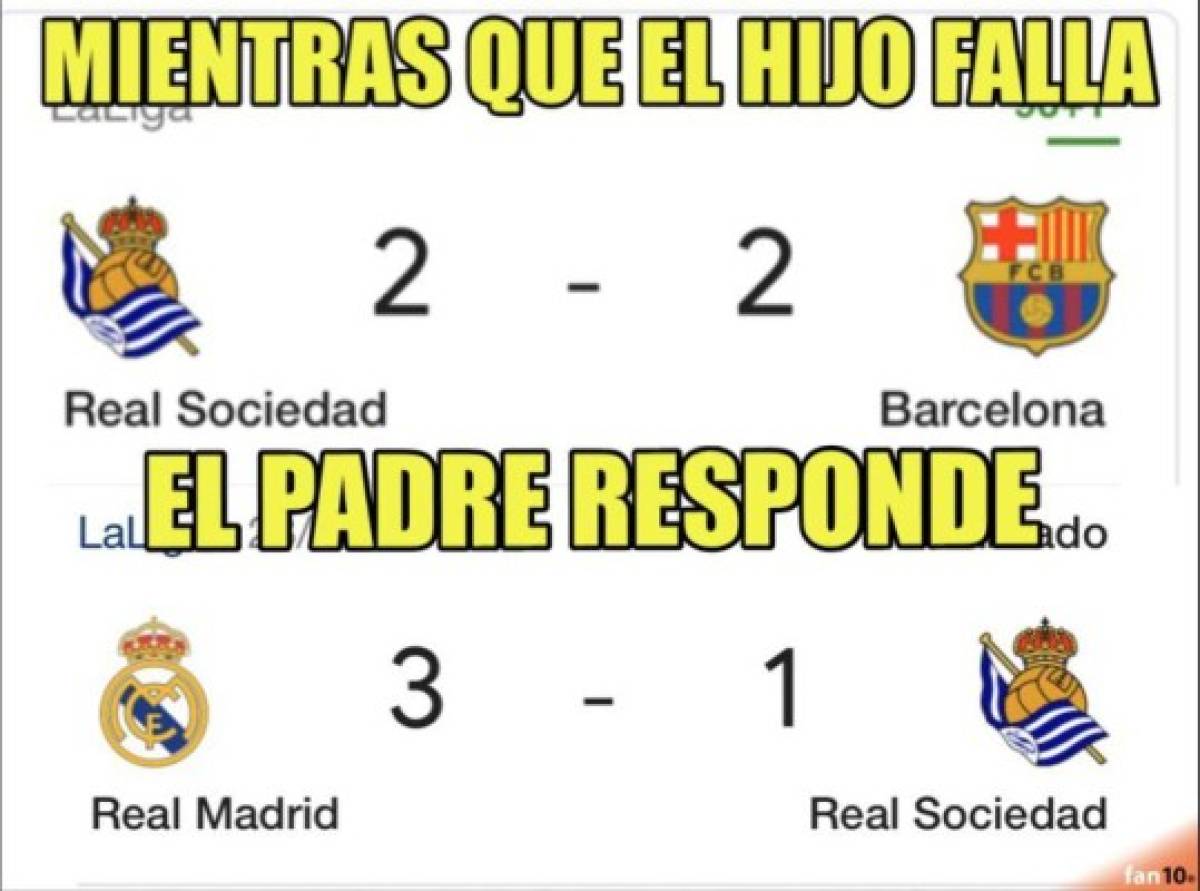 Barcelona empata con la Real Sociedad y no se salva de los memes previo al clásico