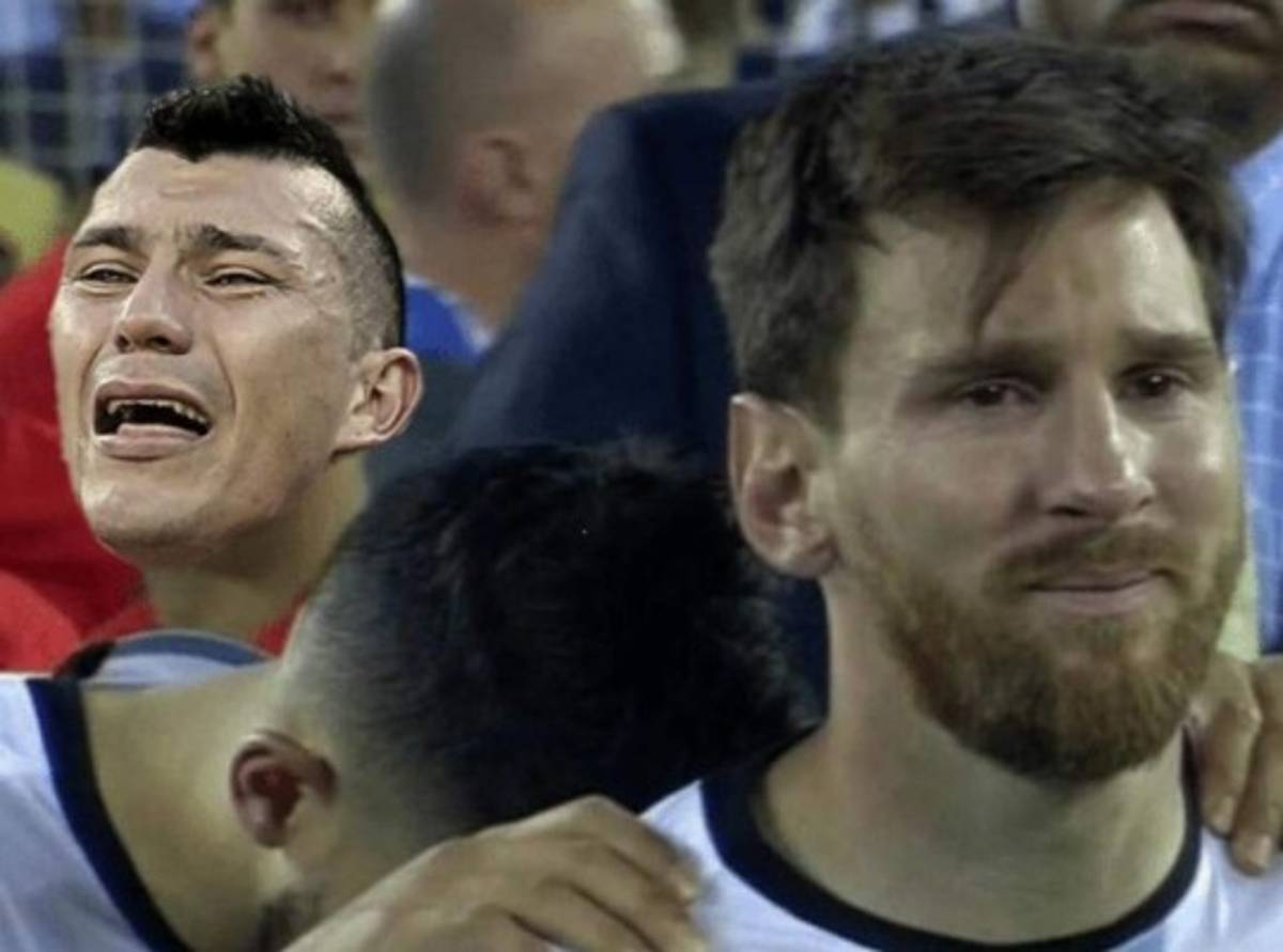 ¡Para morir de risa! Los memes atacan a Messi por la pelea con Gary Medel en el Argentina-Chile