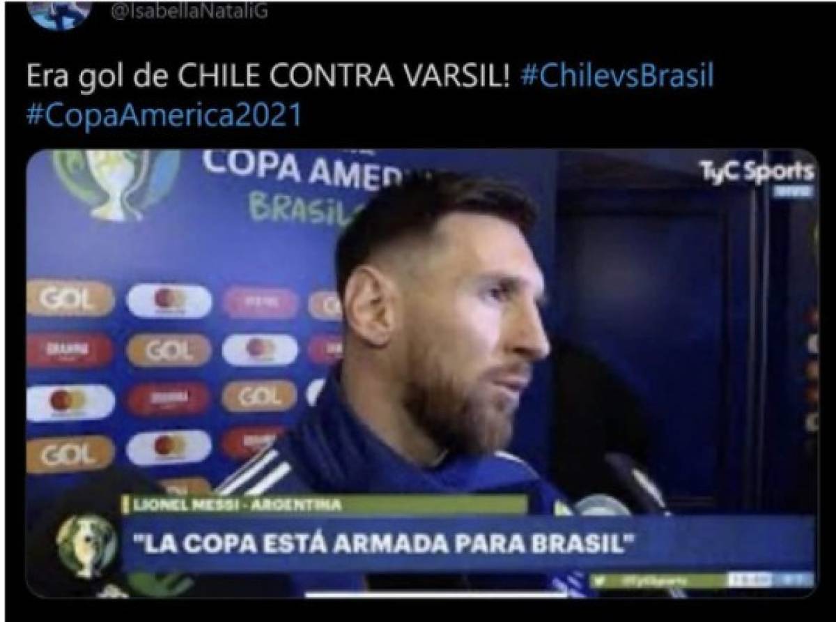 El VAR es el gran protagonista de los memes luego de que Brasil eliminó a Chile de la Copa América