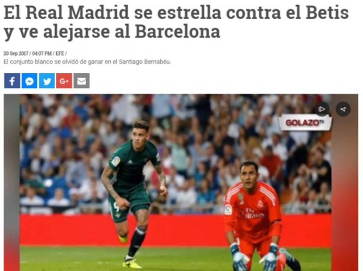 Locura: Así amanecieron las portadas tras la dura derrota del Real Madrid frente al Betis
