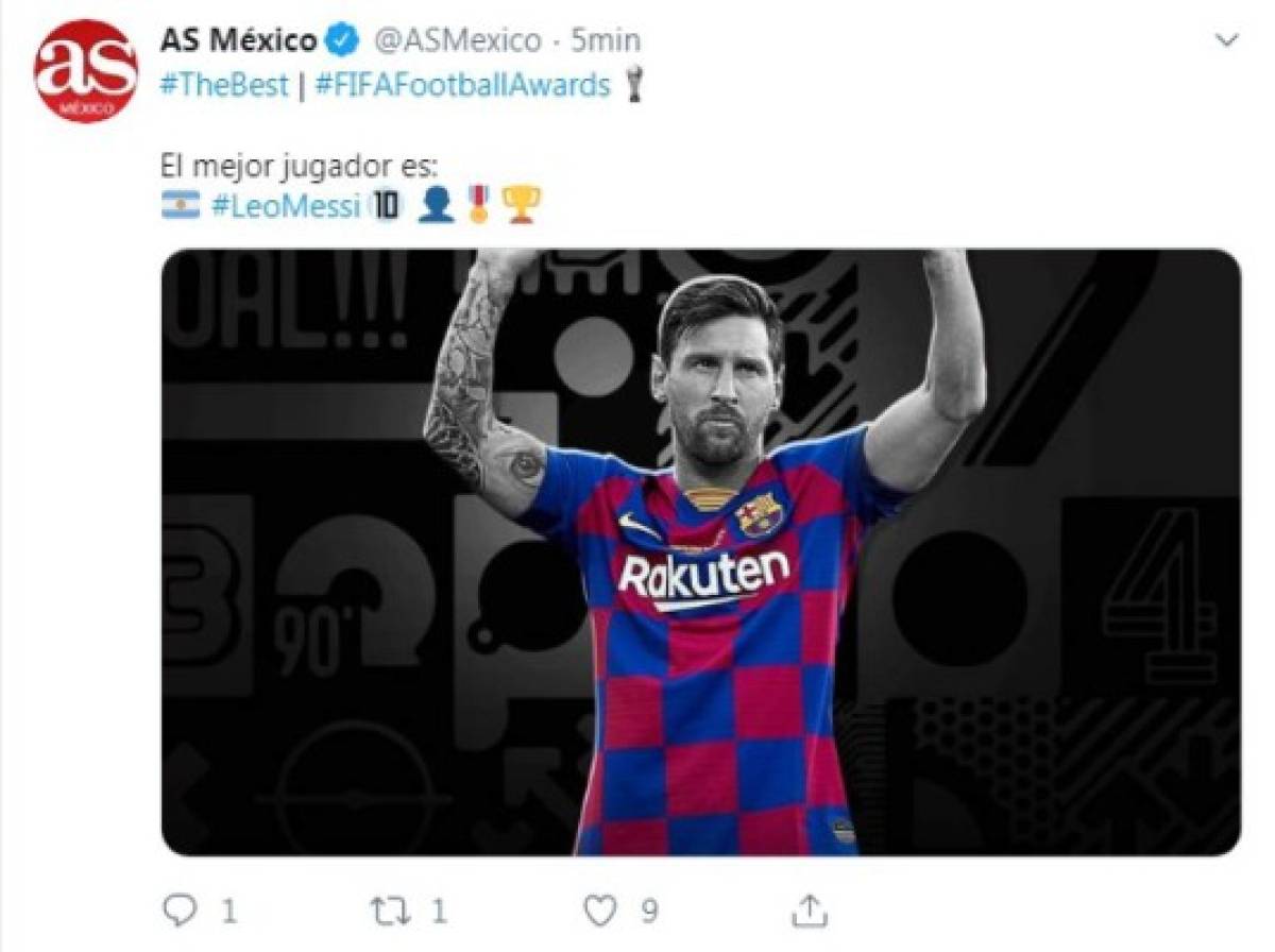 ¡Se rinden ante Lio! Lo que dicen los medios sobre Messi tras ganar su primer The Best