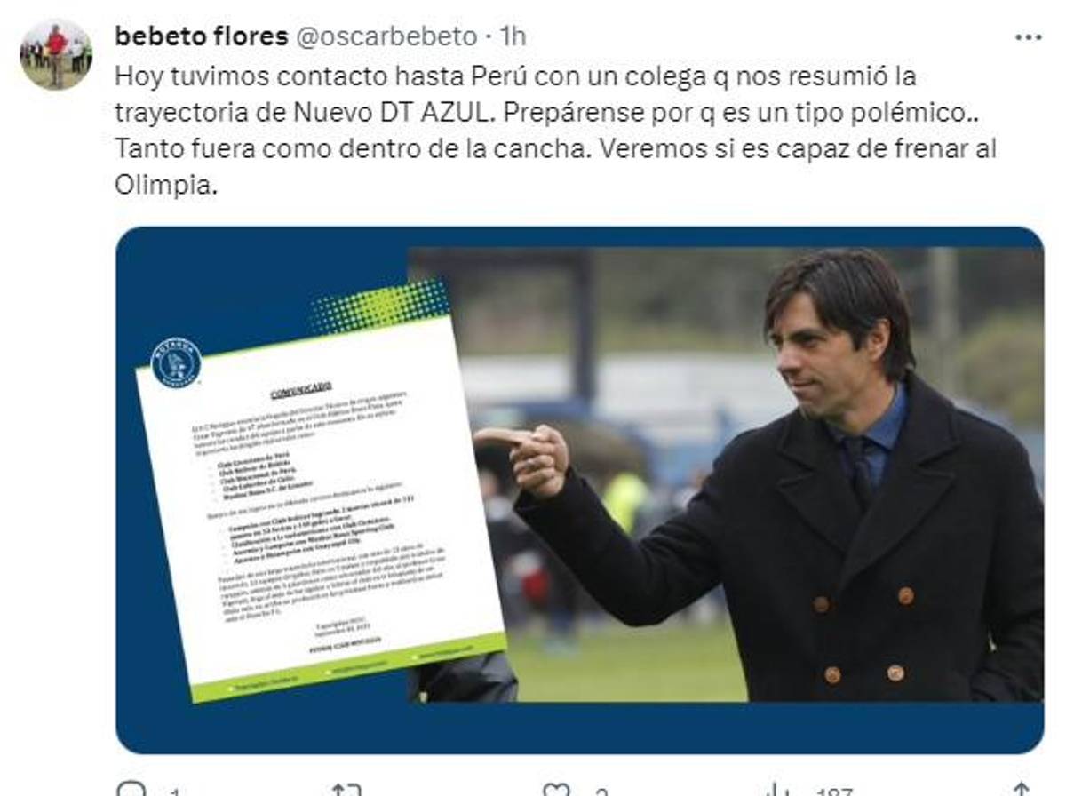 Así reaccionó la prensa al fichaje de César Vigevani como nuevo DT de Motagua; periodista de ESPN dice que el idóneo era otro
