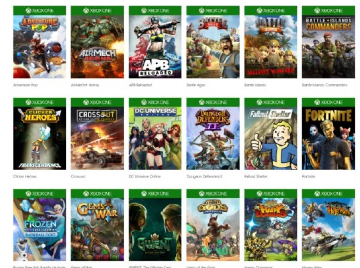 Los mejores juegos gratis con multijugador online para Xbox One