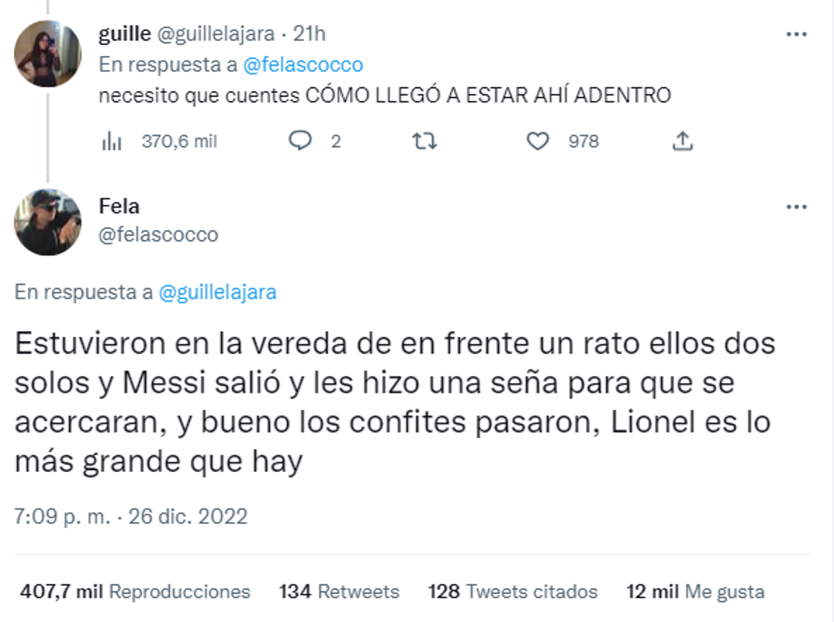 ¡Qué mala suerte! No pudo acompañar a su mamá a hacer un trámite y ella terminó en la casa de Messi: ‘‘Nunca me lo voy a perdonar’’