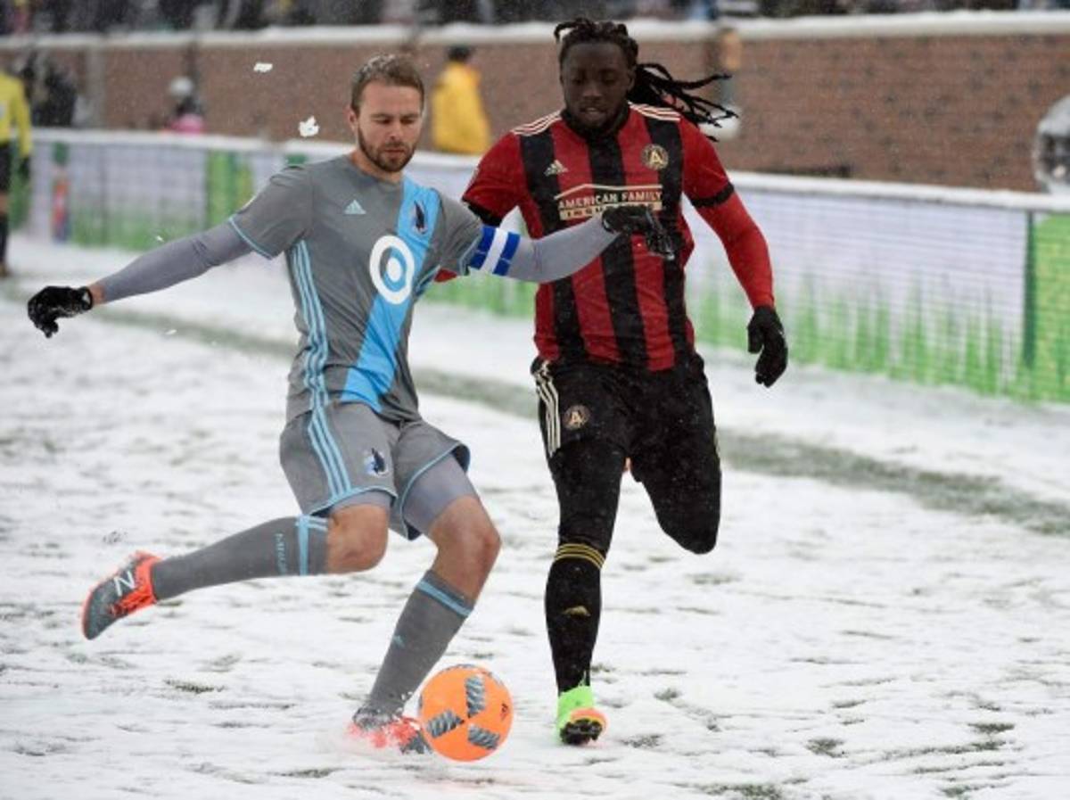Las fotografías más sorprendentes del Atlanta-Minnesota bajo la nieve en la MLS