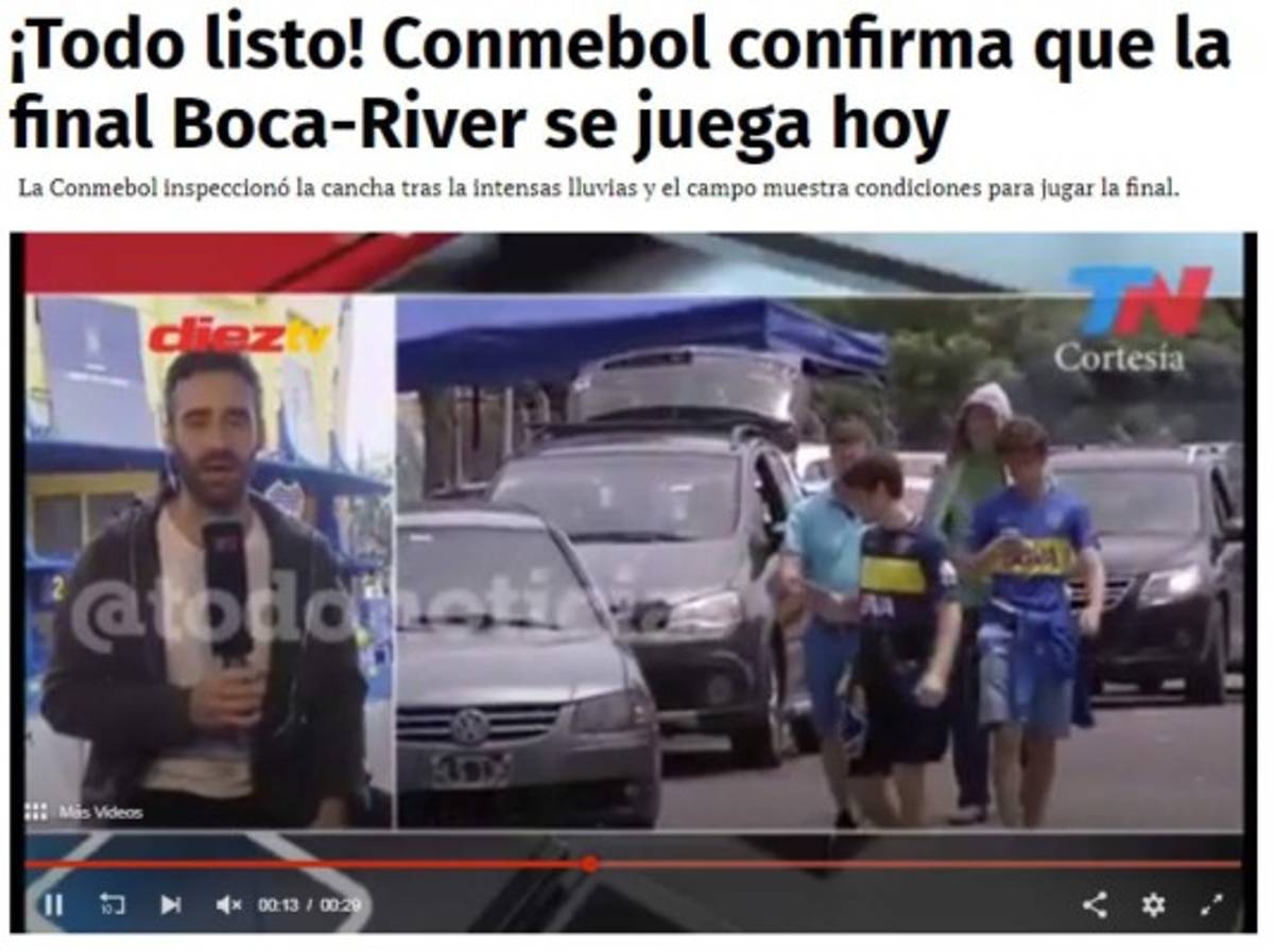 Impacto mundial: La prensa reacciona tras confirmar la final Boca-River en la Libertadores