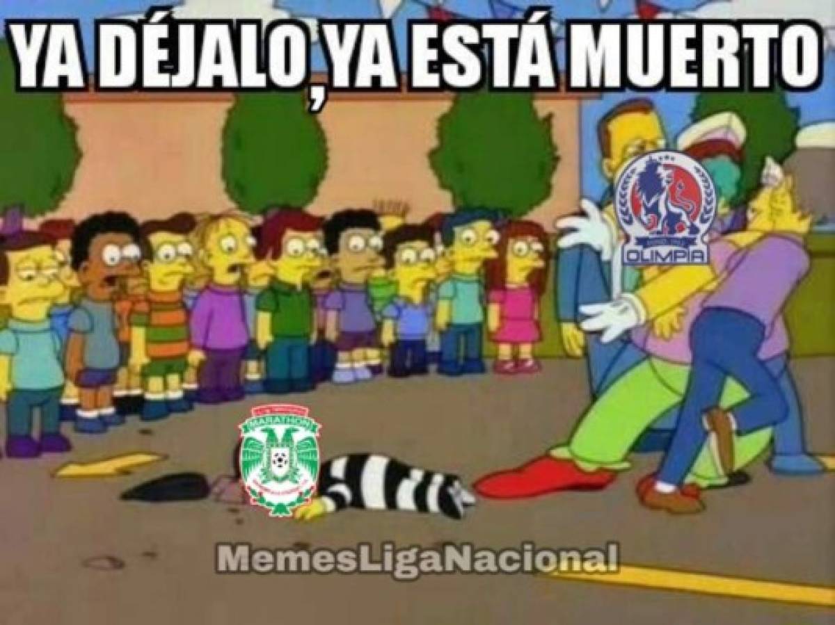 Memes: Humillan a Marathón tras la goleada de escándalo del Olimpia en el Nacional