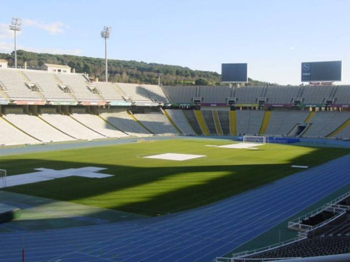 Así es el estadio Olímpico de Montjuic de Barcelona, lugar donde jugará la selección de Honduras