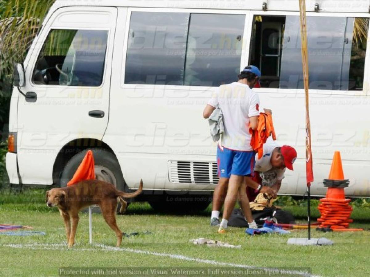 FOTOS: Olimpia trajo hasta porterías para preparar la semifinal en Tela