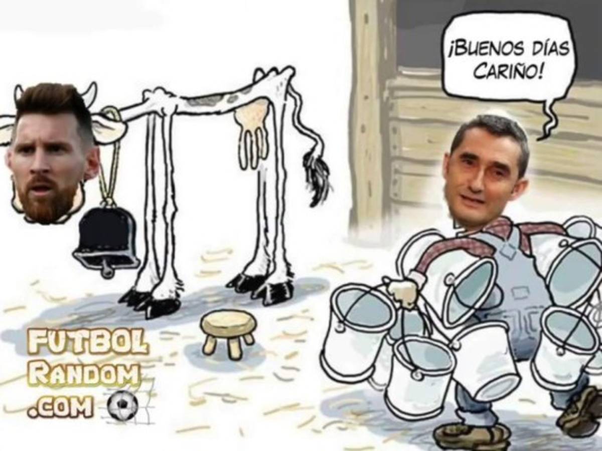 Lionel Messi, víctima favorita de los memes tras el sufrido triunfo del Barcelona ante el Slavia