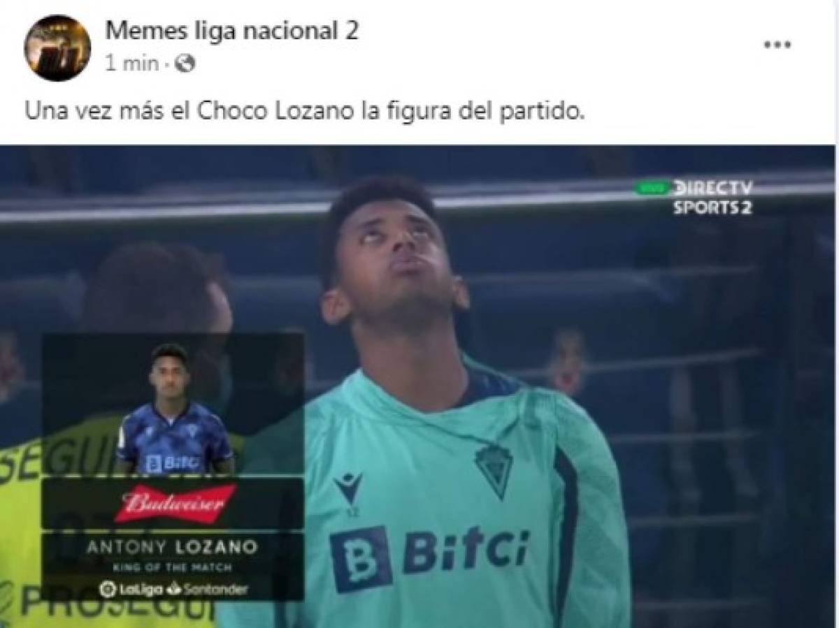 Messi, CR7 y hasta Vinicius: Los jocosos memes que dejó el hattrick del Choco Lozano ante Villarreal