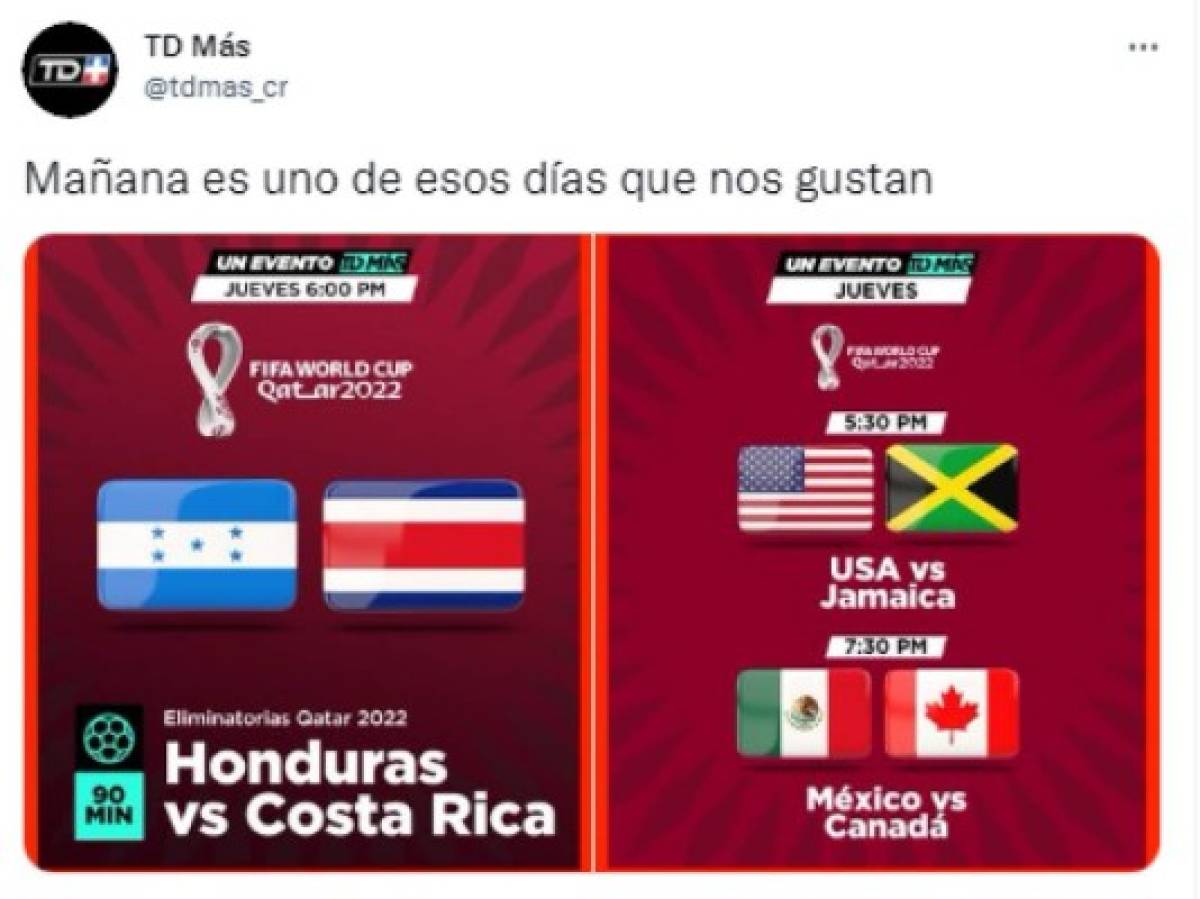 'Noche clave y nos hacen sufrir': Así calienta la prensa de Costa Rica el duelo ante Honduras por la Eliminatoria