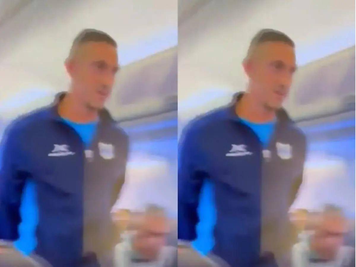 Futbolista puso en peligro un vuelo avión completo con una sola palabra y el castigo que afronta