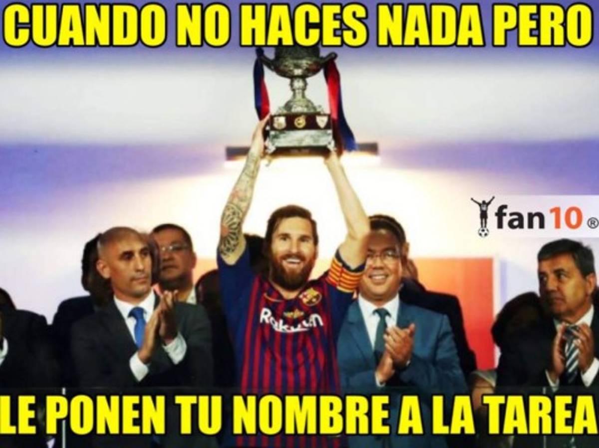 Los memes que dejó el triunfo del Barcelona en la Supercopa de España