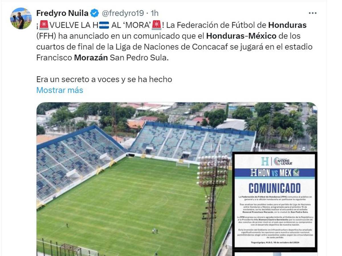 “Hacer que el estadio Morazán vuelva a sepultar a los mexicanos”: así informa la prensa de Honduras y México sobre el juego de ida
