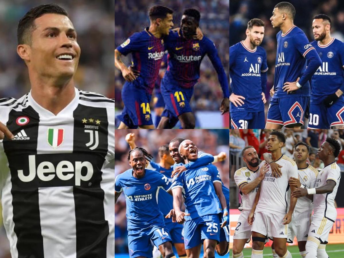 Cristiano el más caro de Juventus; Barcelona y Real Madrid fuera del top 5: los clubes que más han gastado en la última década