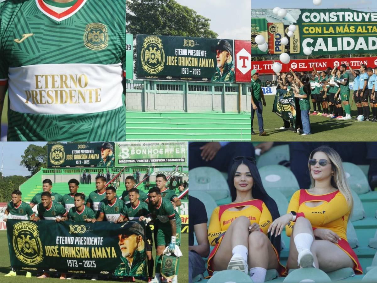 Eterno presidente: así fueron los homenajes de Marathón a Orinson Amaya en el Yankel; ¿qué pasó con Rubilio y Vega?