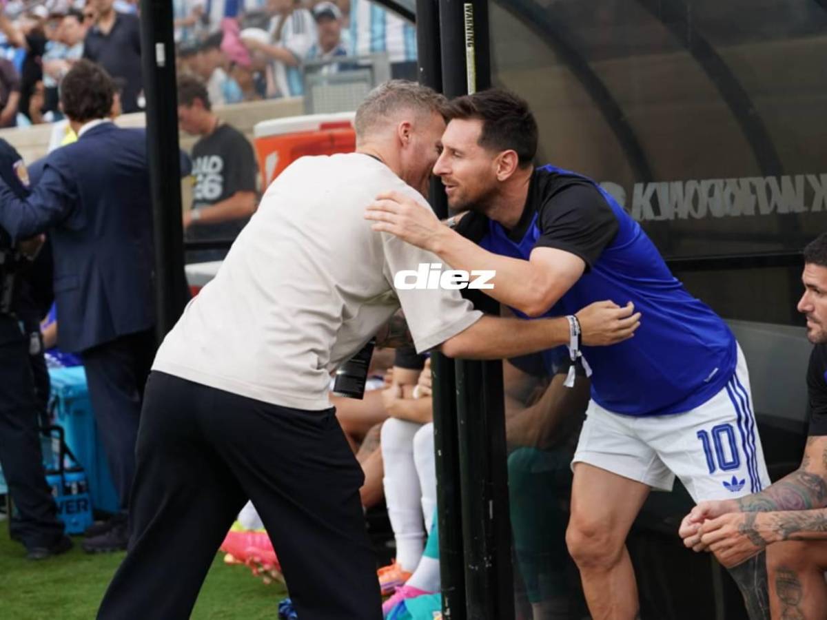 ¿Messi cambió camisa? La modelo y abrazo de hermanos en el Honduras vs Argentina