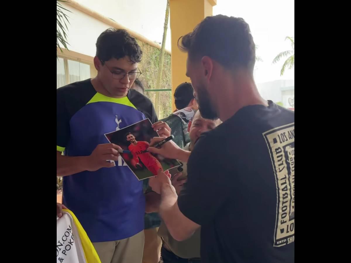 Son quedó enamorado del café de Honduras: así disfrutaron los futbolistas de LAFC en las calles de SPS previo al partido