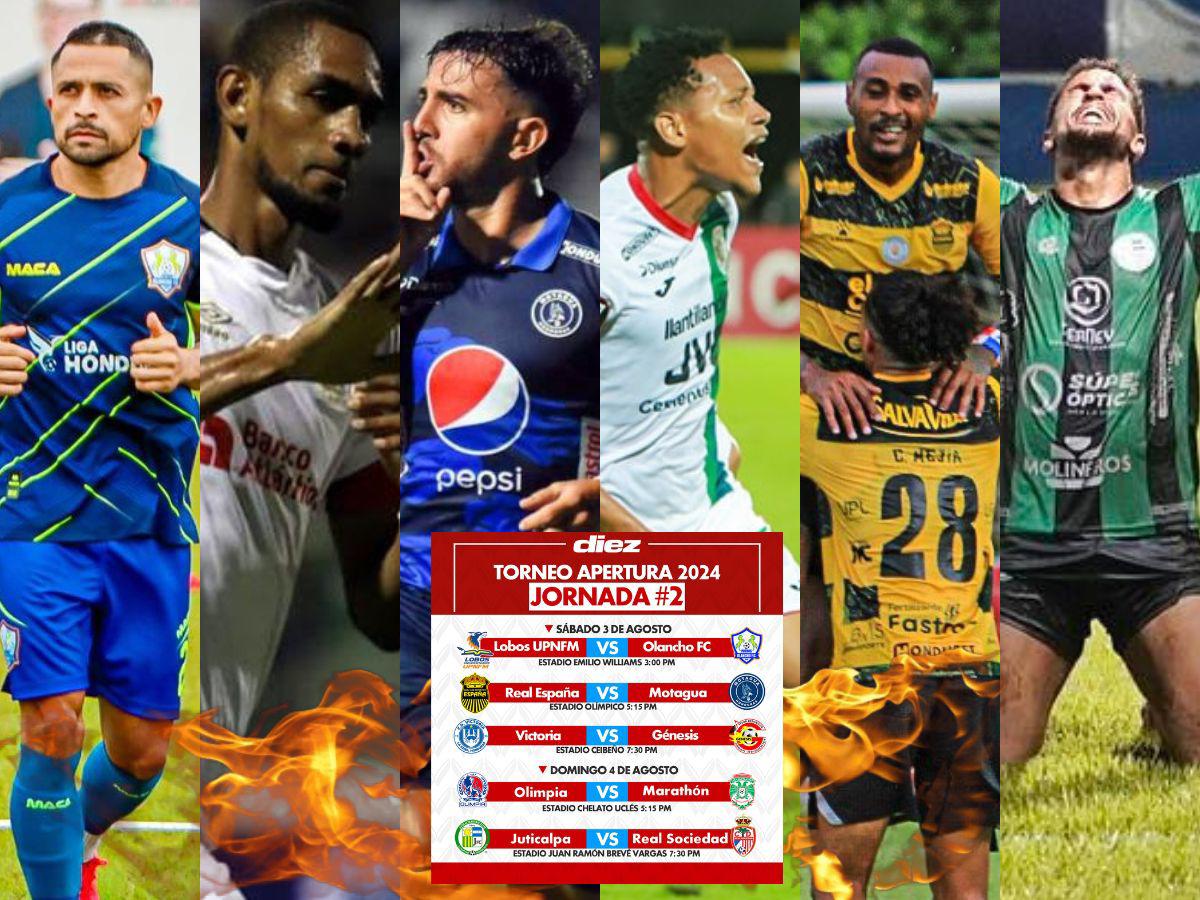 ¡Con dos clásicos electrizantes! Sedes, fechas, horarios y dónde ver la jornada 2 del torneo Apertura de la Liga Nacional