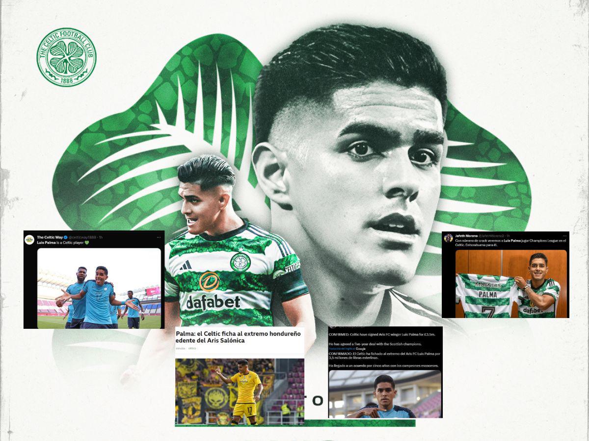 “Celtic está encantado”, “Luis Palma con número de crack”: Prensa internacional y nacional reacciona al fichaje del hondureño