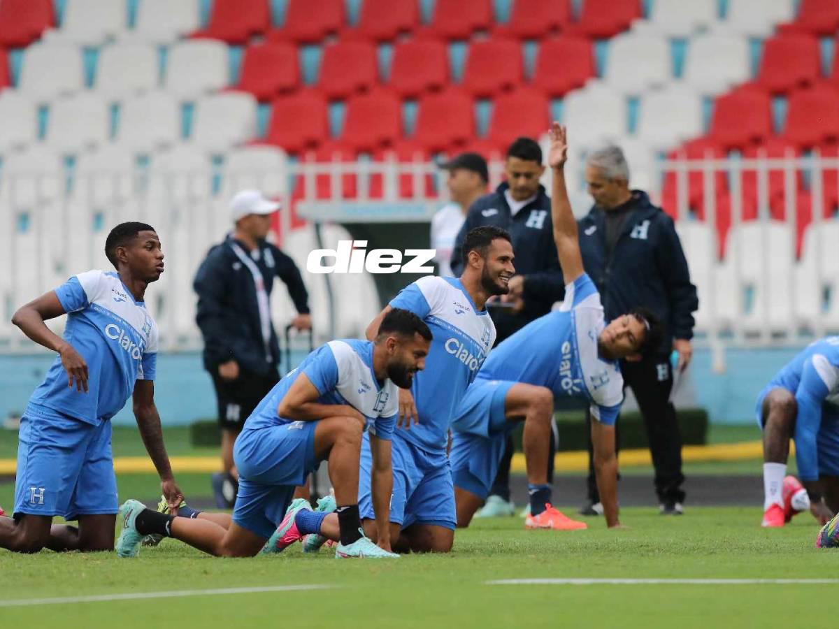 ¡Visitas sorpresa! Legionario se bajó del avión directo al entreno de la Selección de Honduras y un lesionado dijo adiós a la concentración