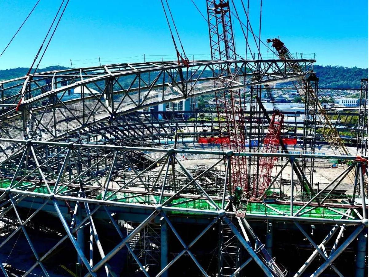 Zonas VIP, tecnología de primer nivel y áreas de lujo: Así avanza la construcción del estadio más moderno de Centroamérica