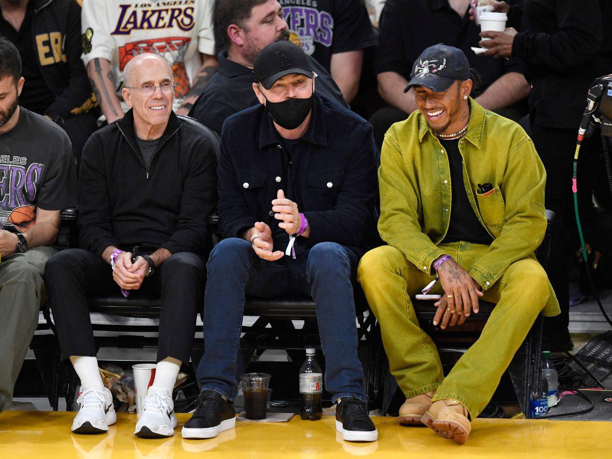 No se vio en TV: Lewis Hamilton, Bad Bunny en cita con Kendall Jenner y los mejores momentos del partido de Lakers ante los Warriors