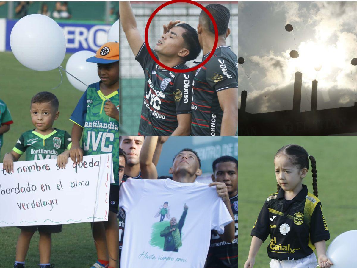 Conmovedor adiós a Orinson Amaya, globos volaron al cielo y futbolistas del Marathón le dedicaron el triunfo