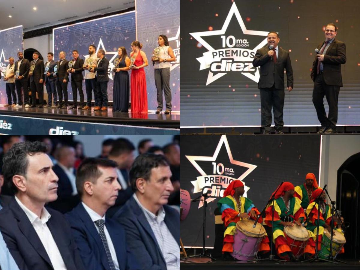 Olimpia arrasó con los galardones y los atletas que fueron destacados: las otras postales que dejaron los Premios DIEZ