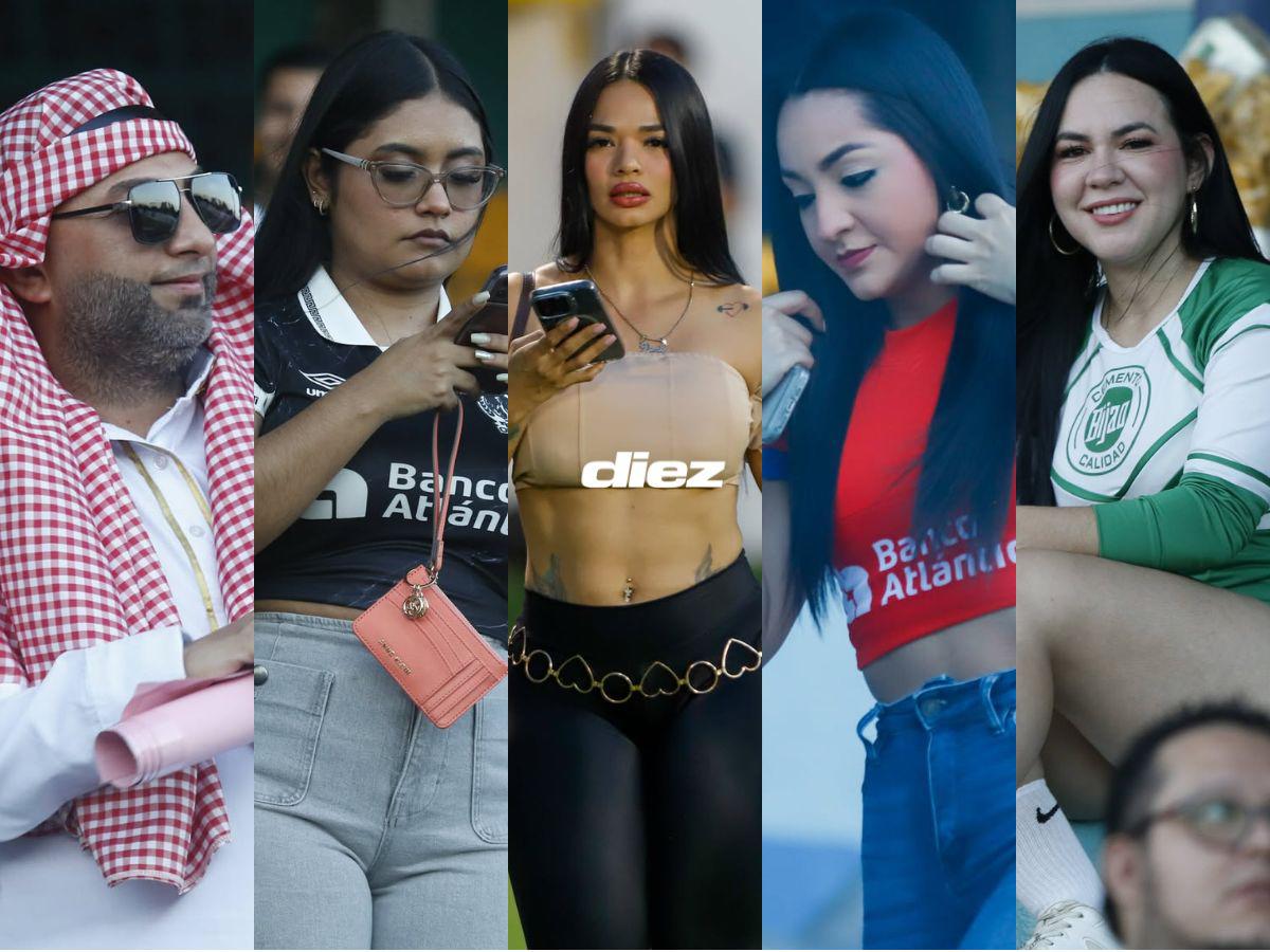 Derroche de bellezas de Olimpia y Real España y jeque causó furor previo al clásico moderno en el Estadio Morazán