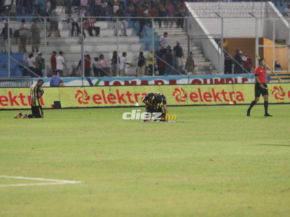 La paliza de Olimpia, rostros tristes en Real España, la bronca de “Palomo” Rodríguez y el homenaje especial a Yustin Arboleda
