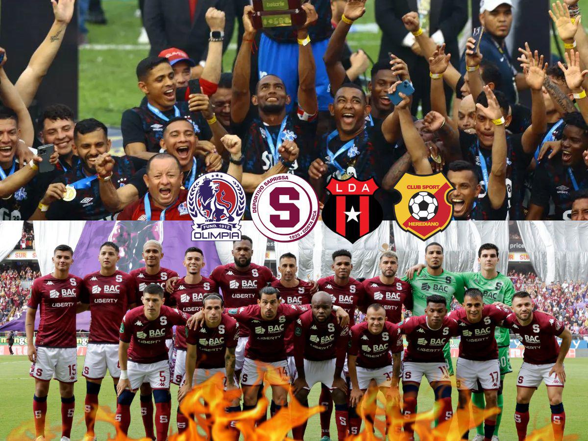 ¡Tiembla Saprissa! El récord que acecha Olimpia entre los máximos campeones de Centroamérica