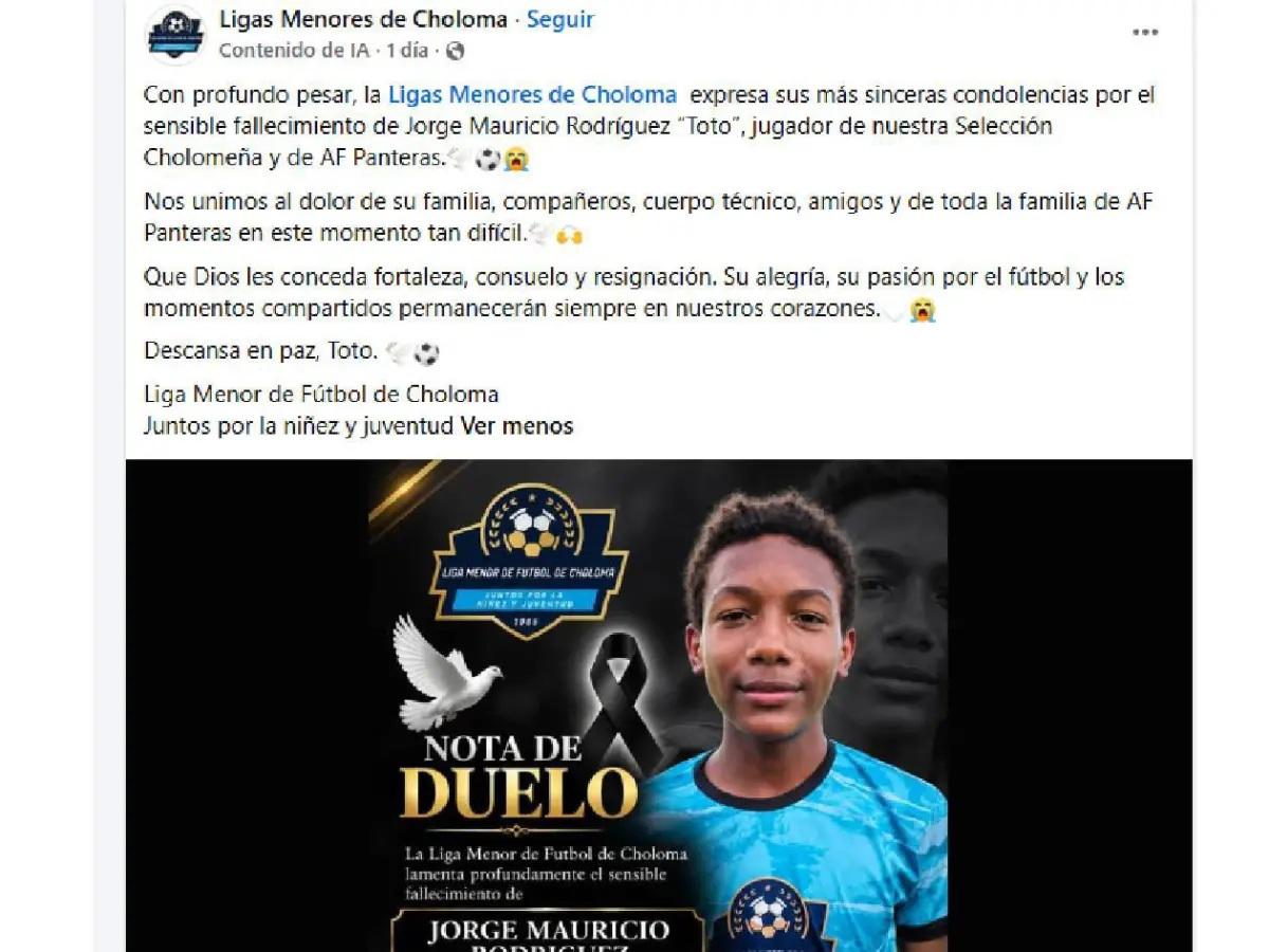 Asesinan a joven futbolista en Choloma: esto dice el informe de la policía